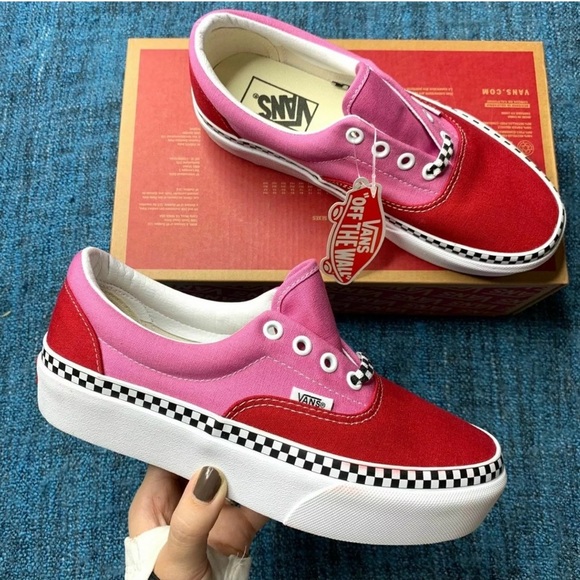 Vans Shoes Nwt Vans Era Platform 2tone Chili Pepper Sneakers